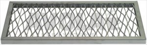 STAINLESS STEEL GRILL 450x230x20 mm