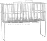 BASKET WITH FEET 670x240xh550 mm