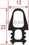 OVEN DOOR GASKET 699x620 mm