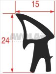 OVEN DOOR GASKET 1420 mm