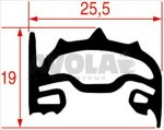 OVEN DOOR GASKET 690x480 mm