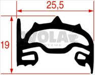 OVEN DOOR GASKET 690x480 mm