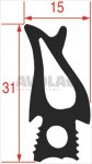 OVEN DOOR GASKET 1500x480 mm