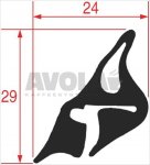 DOOR FRAME GASKET 1640 mm