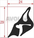 DOOR FRAME GASKET 1640 mm