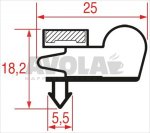 SNAP-IN GASKET 1600x670 mm