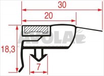 SNAP-IN GASKET 723x658 mm
