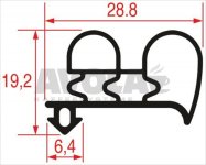 SNAP-IN GASKET - BAR 2000 mm