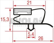 SNAP-IN GASKET 605x400 mm
