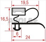 SNAP-IN GASKET 655x510 mm