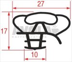 SNAP-IN DOOR GASKET 1300x570 mm