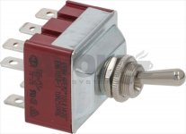 THREE-POLE LEVER REVERSER 15A 250V