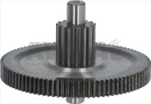 GEARWHEEL AND INTERM. PINION