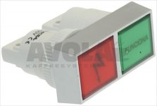 DOUBLE RED-GREEN INDICATOR LIGHT 230V
