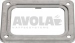 FRAME FOR OVEN LAMP RECEPTACLE