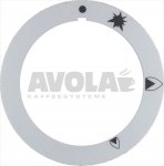 SELF-STICKING DISK WITH PILOT SYMBOL