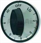 DREHKNOPF SCHWARZ MIT SIEBDRUCK ø 49 mm