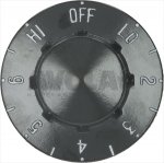 BLACK KNOB OFF-LO-2-3-4-5-6-HI