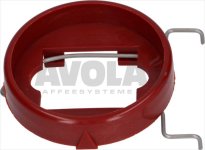 KNOB RED RING