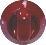 DREHKNOPF ROT ø 70 mm M/SIEBDRUCK