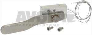 DOOR HANDLE AND FIXING PLATE