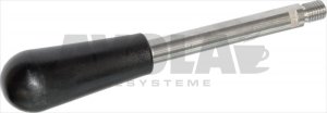 OVEN DOOR HANDLE 190 mm M12x1 BLACK
