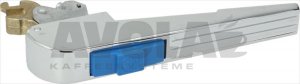 BLUE PUSH-BUTTON DOOR HANDLE