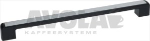 BLACK DOOR HANDLE 8745 426x28xh40 mm