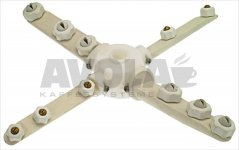 COMPLETE WASH AND RINSE ARM ASSEMBLY