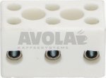 3-POLE CERAMIC TERMINAL BLOCK