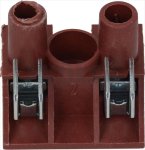 2-POLE TERMINAL BLOCK FV77 20A 600V