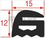 EXTERNAL OVEN GLASS GASKET - 5 m