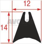 GASKET FOR OVEN GLASS 3198 - 25 m