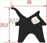 OVEN DOOR GASKET - 25 m