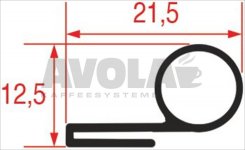OVEN DOOR GASKET 2514 - 6 m