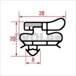 SNAP-IN GASKET 1780x725 mm