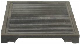 RIBBED PLATE 370x370 mm