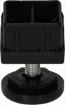ADJUSTABLE PLASTIC FOOT 40x40 mm