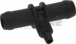 T-SHAPED HOSE END FITTING
