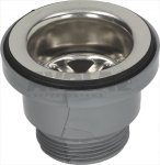ST.STEEL/PLASTIC DRAIN ASSEMBLY