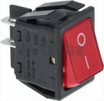 RED BIPOLAR PUSH BUTTON 16A 250V