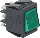 GREEN CHANGE OVER SWITCH 16A 250V
