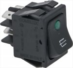BLACK BIPOLAR SWITCH 16A 250V