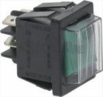 GREEN BIPOLAR SWITCH 16A 250V