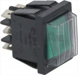 GREEN BIPOL.CHANGE OVER SWITCH 16A 250V