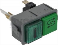 SWITCH BLOCK W/ 1 GREEN MONOPOLAR SWITCH