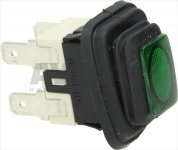 GREEN BIPOLAR CHANGE OVER SWITCH 250V 16
