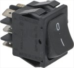 BLACK BIPOL. CHANGE-OVER SWITCH 16A 250V