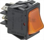 ORANGE BIPOLAR PUSH-BUTTON 16A 250V