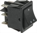 BLACK CHANGE-OVER BUTTON WITH SERIGRAPHY